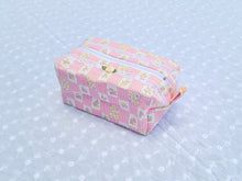 Load image into Gallery viewer, Pink Gingham Floral Pouch
