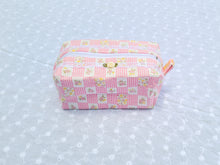 Load image into Gallery viewer, Pink Gingham Floral Pouch
