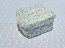 Load image into Gallery viewer, Blue/Yellow Floral Pouch
