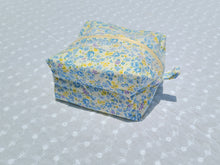 Load image into Gallery viewer, Blue/Yellow Floral Pouch
