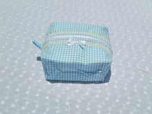 Load image into Gallery viewer, Blue Gingham Pouch
